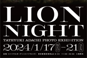 LION NIGHT  TATEYUKI ADACHI PHOTO EXHIBITION